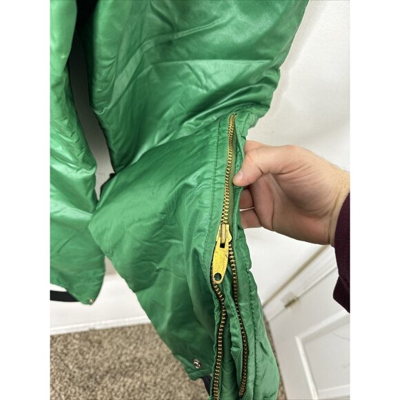 Vintage John Deere Men S Snow Ski Pants Insulated Green 70s Tractor Farming - Picture 4 of 8